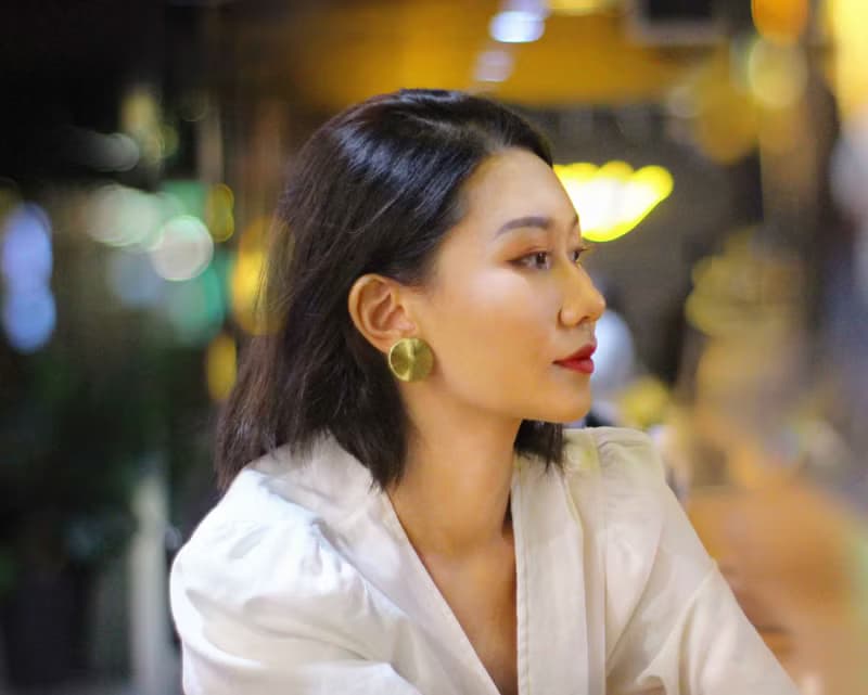 滿 Maan 纏花耳飾 霧金