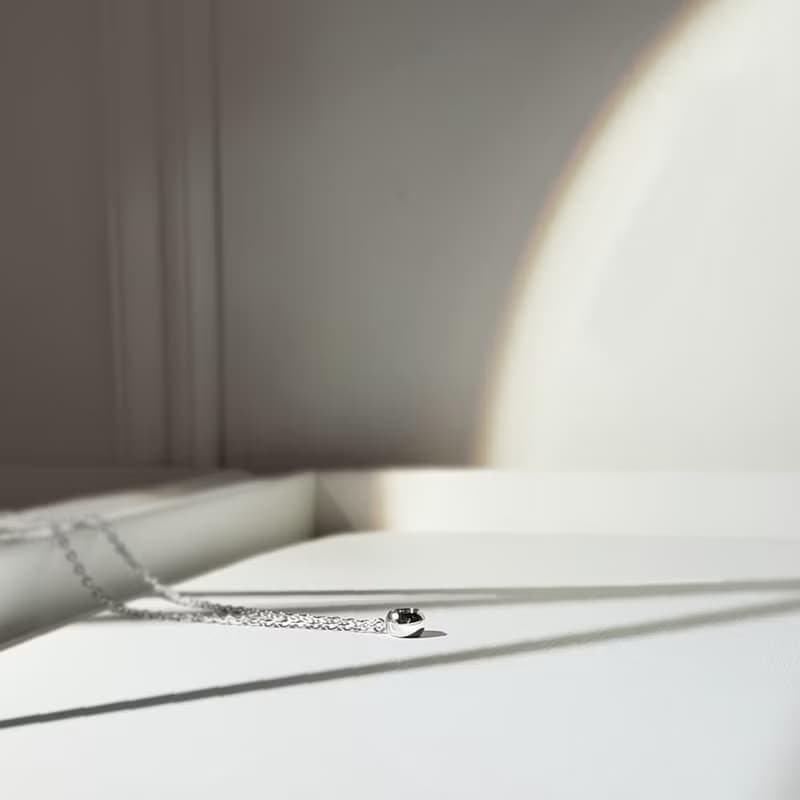 單鑽包鑲鑽石項鍊/鑽石 不鏽鋼 316醫療鋼 鎖骨鍊 頸鍊 克拉 珠寶