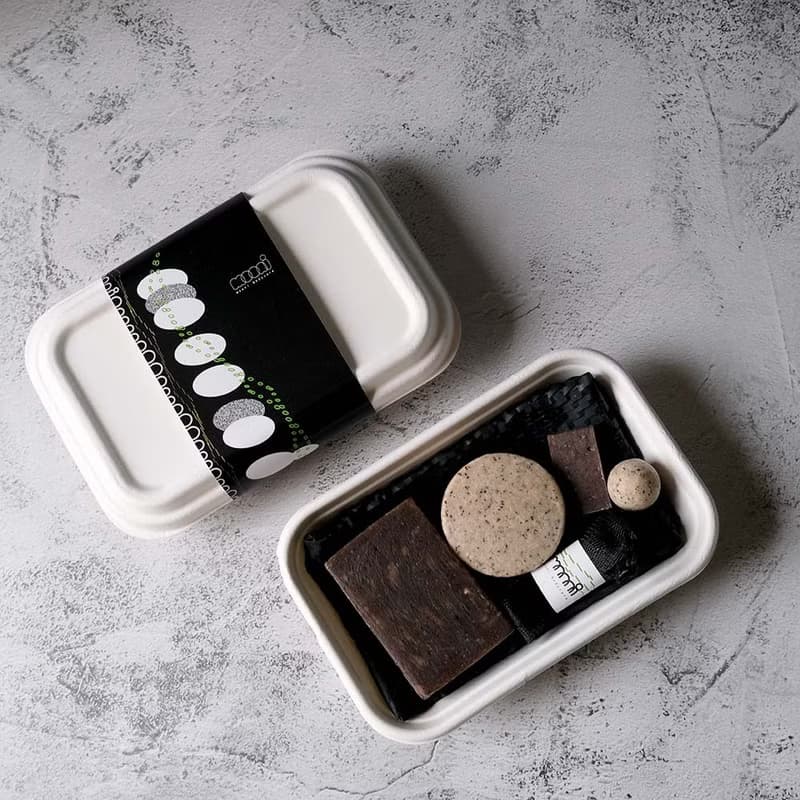 【禮物】咖啡渣永續手工皂洗髮餅禮盒(附紙袋)