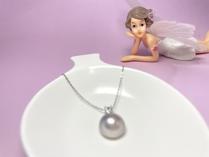 戴妃款 馬貝珍珠吊墜 純銀 贈項鏈