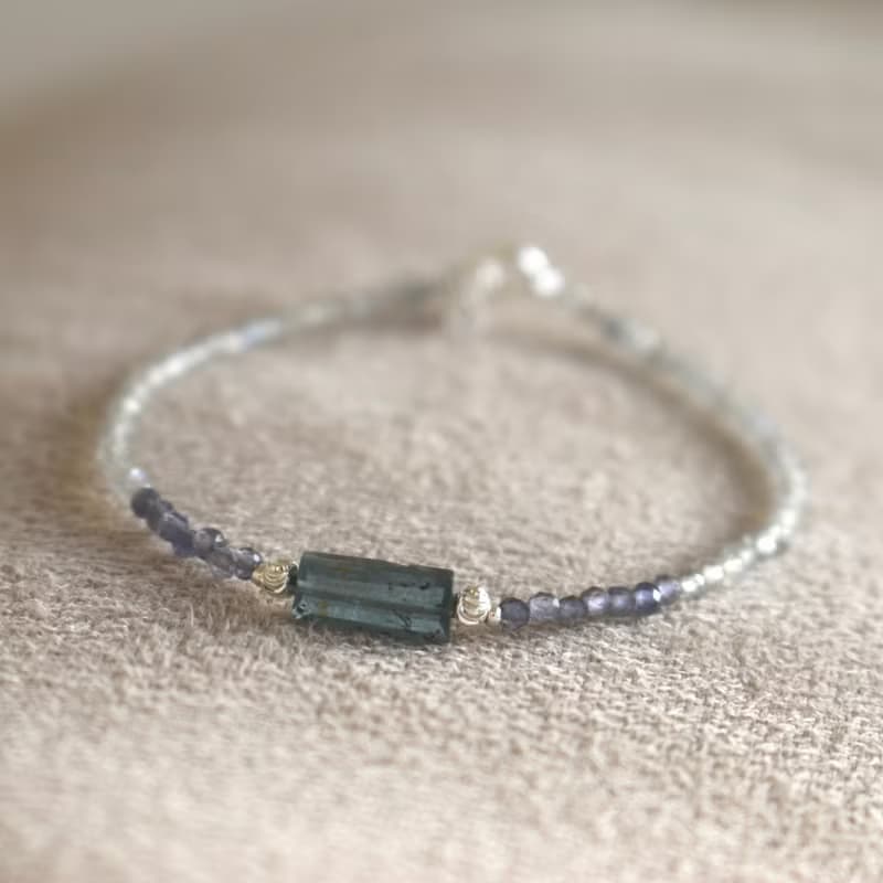 手鍊 藍晶石 菫青石 光譜石 - 意外驚喜 -