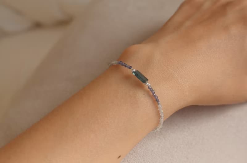 手鍊 藍晶石 菫青石 光譜石 - 意外驚喜 -