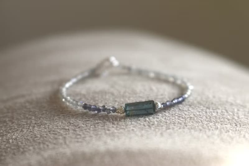 手鍊 藍晶石 菫青石 光譜石 - 意外驚喜 -