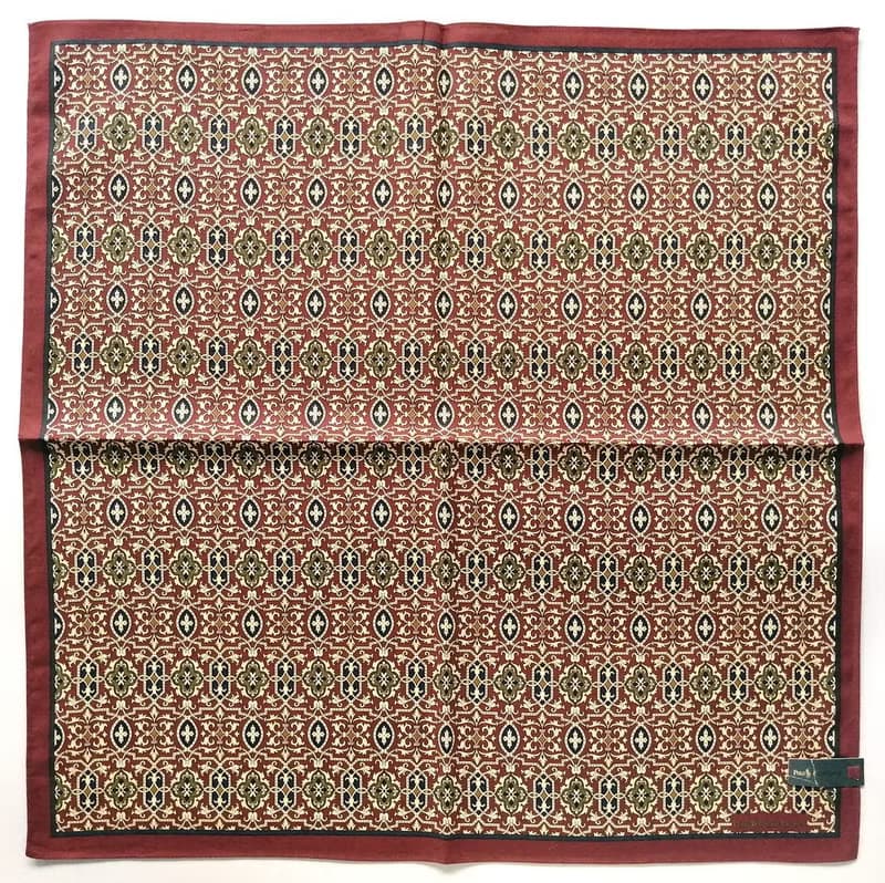 Polo Ralph Lauren Vintage Handkerchief Motif Red 20.5 x 20.5 inches