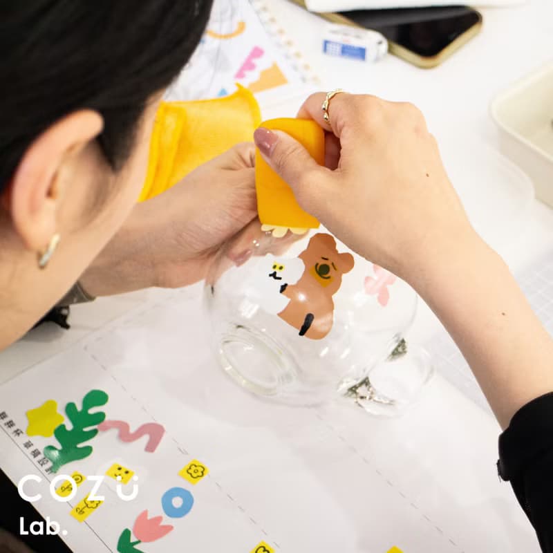 【體驗】台北 獨家限定 玻璃杯及吸管貼印手作體驗課程 可用文化幣