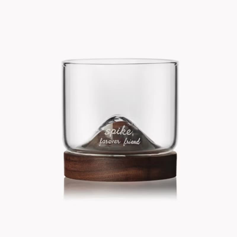 120cc【哲學生活小山杯】黑胡桃木 原木山形酒杯 茶杯 老師禮物