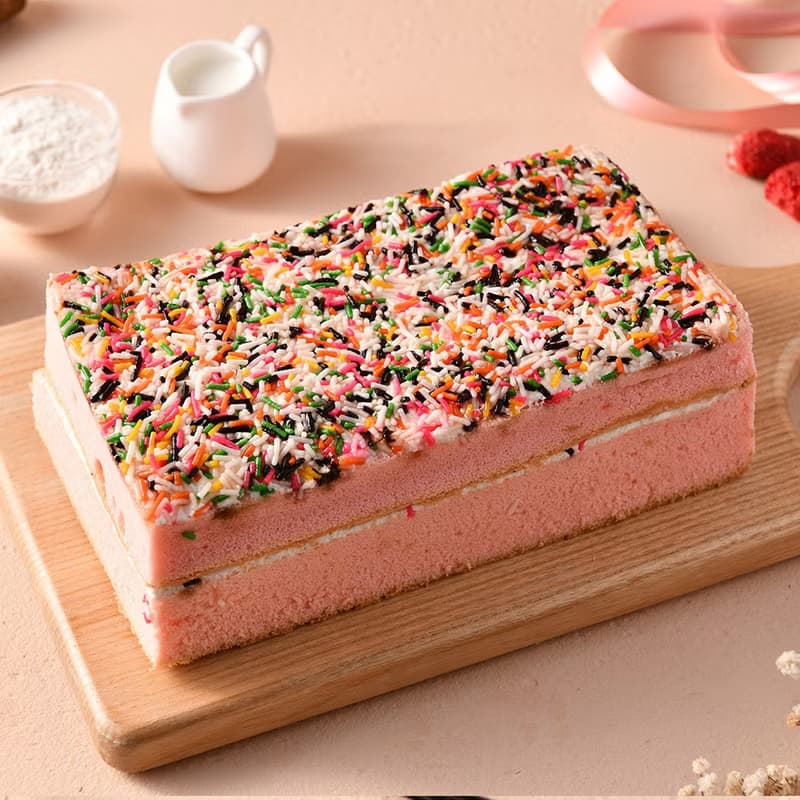 【赫菈Heracake】七彩草莓長條蛋糕(2入/組)