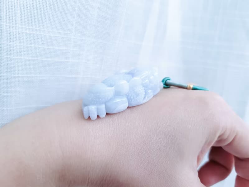 【親翠】天然翡翠 滿紫見光不死芋頭紫招財三腳金蟾項鍊 | 招財