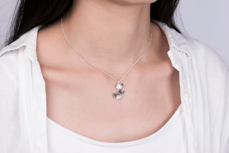 。植被之上。NO.05-6 三幸 銀杏葉 項鍊/925銀