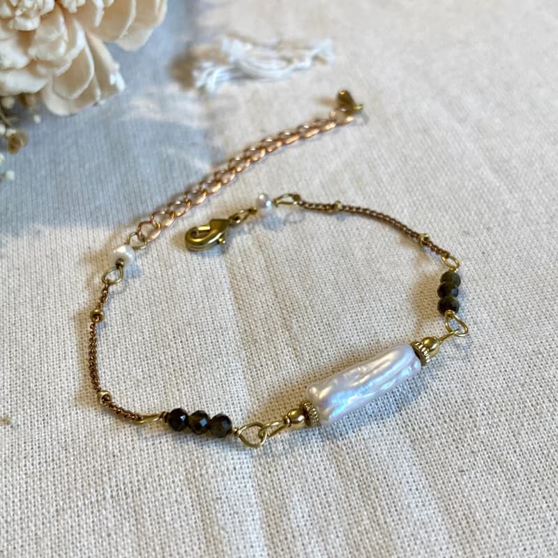 老林雜貨 | 大氣優雅變形珍珠手鍊