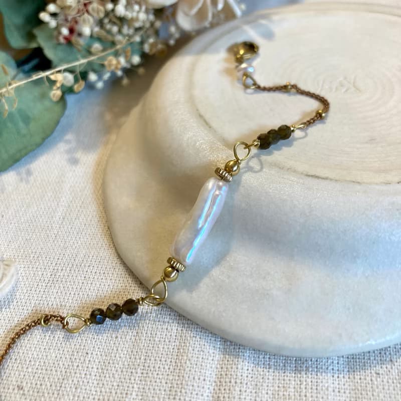 老林雜貨 | 大氣優雅變形珍珠手鍊