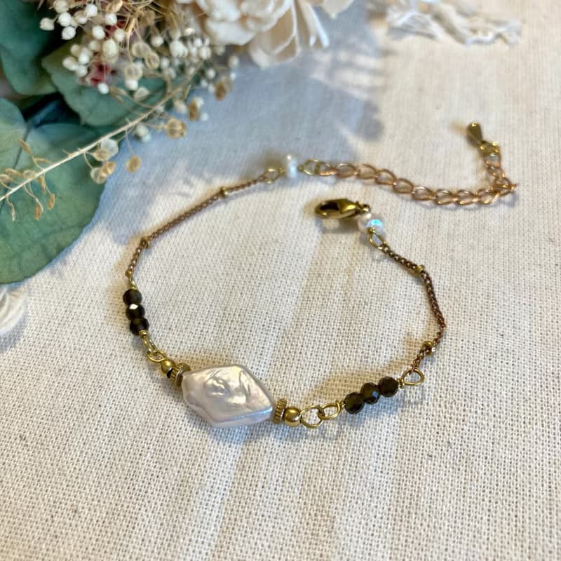 老林雜貨 | 大氣優雅變形珍珠手鍊