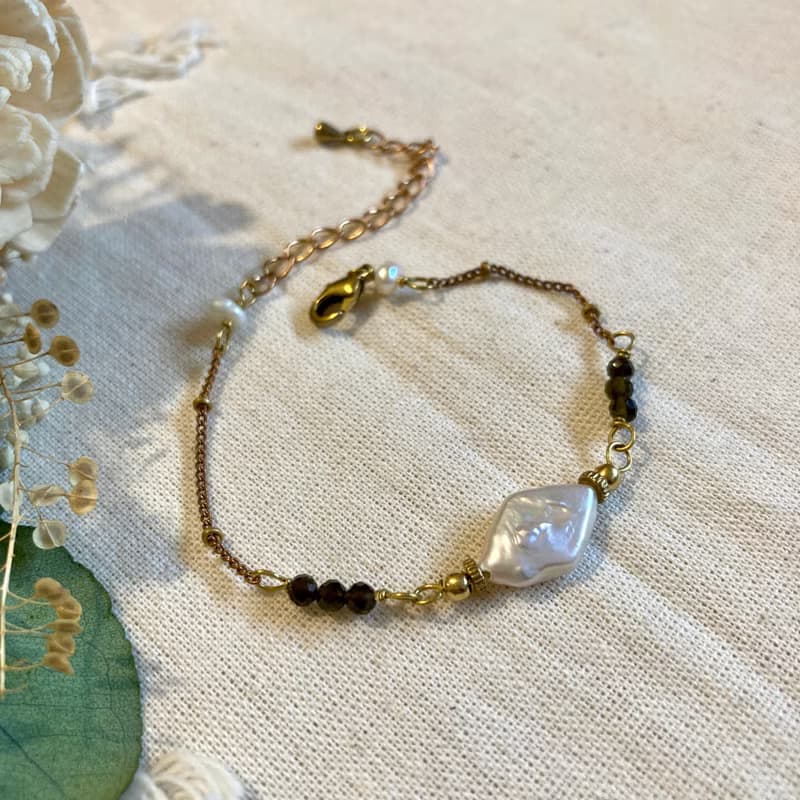 老林雜貨 | 大氣優雅變形珍珠手鍊