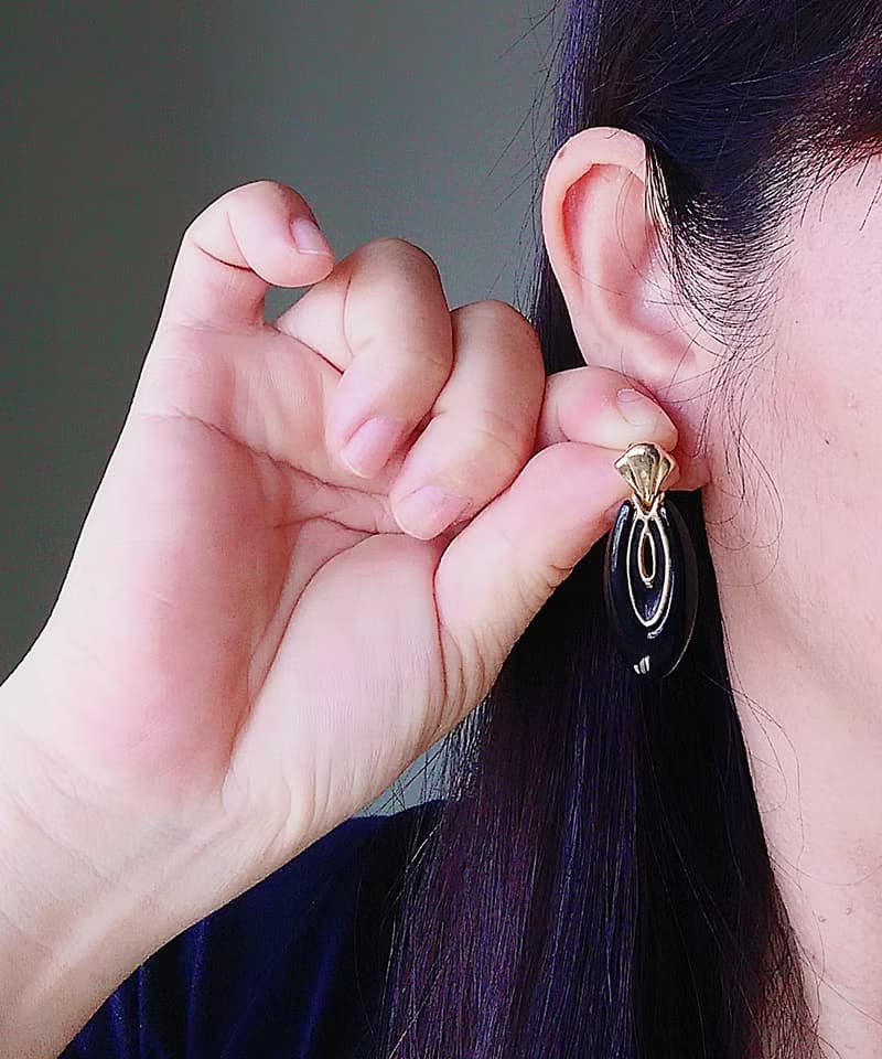 Vintage Jewelry 西洋古董飾品 經典 簡約 優雅 針式耳環