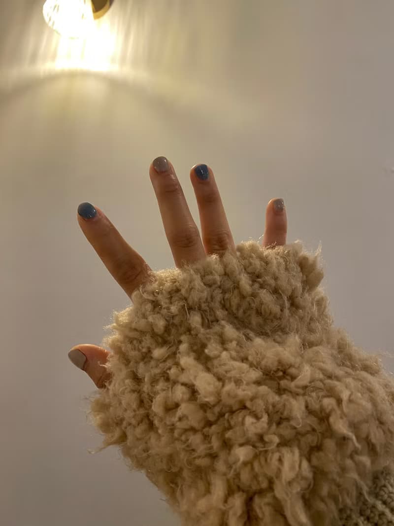 【gusta.編織手作】鉤針編織 毛絨絨 露指手套