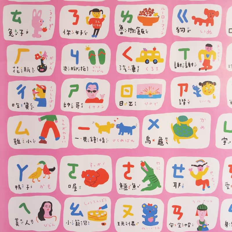 注音符號ㄅㄆㄇ插畫海報