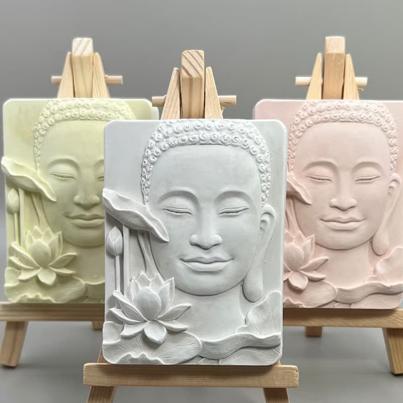 佛藝開運石 泥作 清水模軟裝設計 佛像擺飾(二) 香氛擺件 附木架