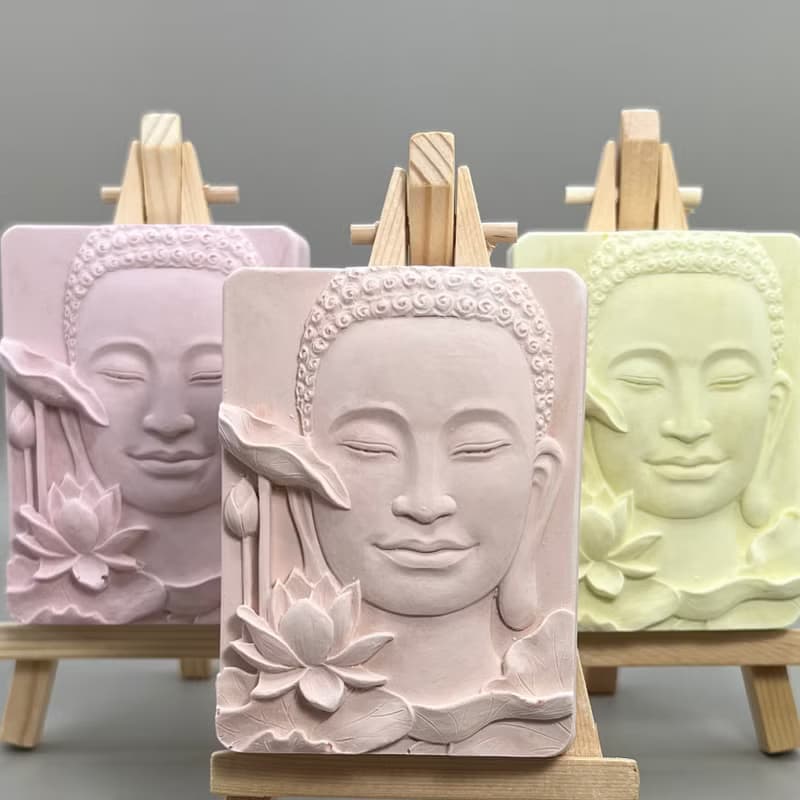 佛藝開運石 泥作 清水模軟裝設計 佛像擺飾(二) 香氛擺件 附木架