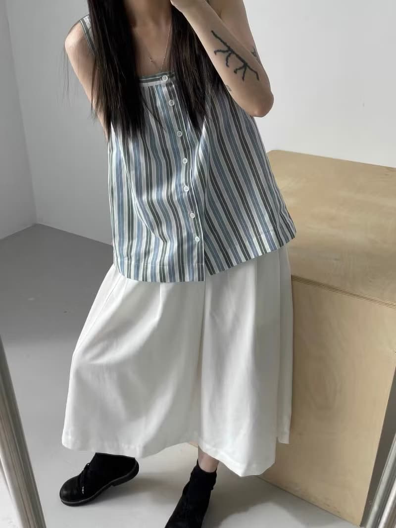 3rd 三天堂抓住夏日小尾巴超美麗條紋小背心