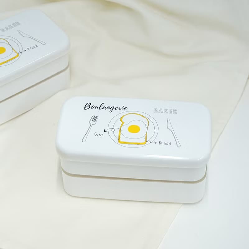 boulangerie Rectangular Lunch Box 500ml Japan Meal Gift Kids Cute School Girl