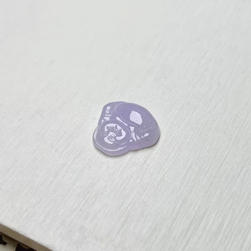 冰紫羅蘭翡翠彌勒佛 | 天然緬甸A貨翡翠 | 送禮