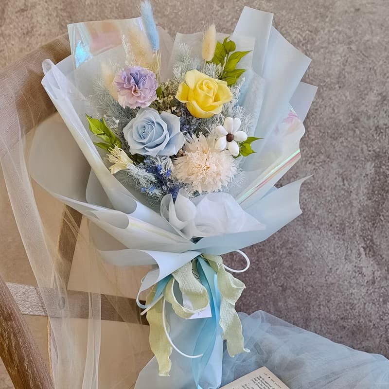 永生花花束 玫瑰花束 情人節花束 生日花束 快速出貨 現貨