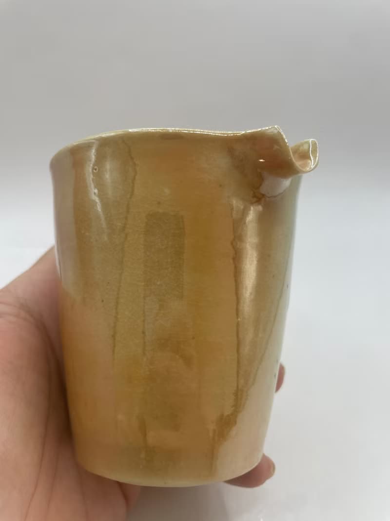 瓷土柴燒金彩茶海