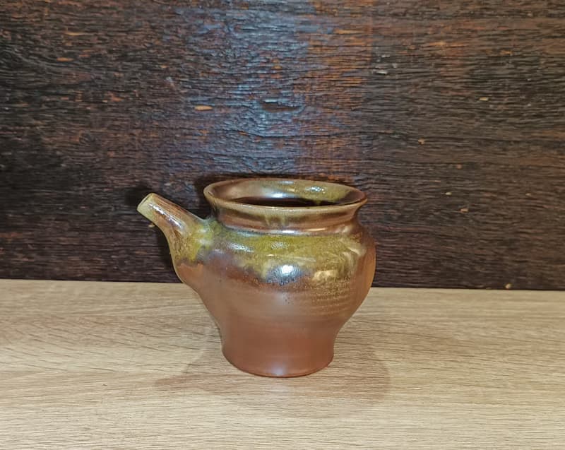 柴燒無釉公道杯-茶海-鶯歌李玟叡