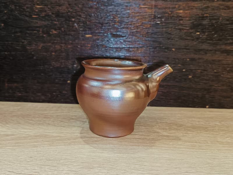 柴燒無釉公道杯-茶海-鶯歌李玟叡