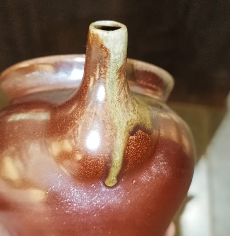 柴燒無釉公道杯-茶海-鶯歌李玟叡