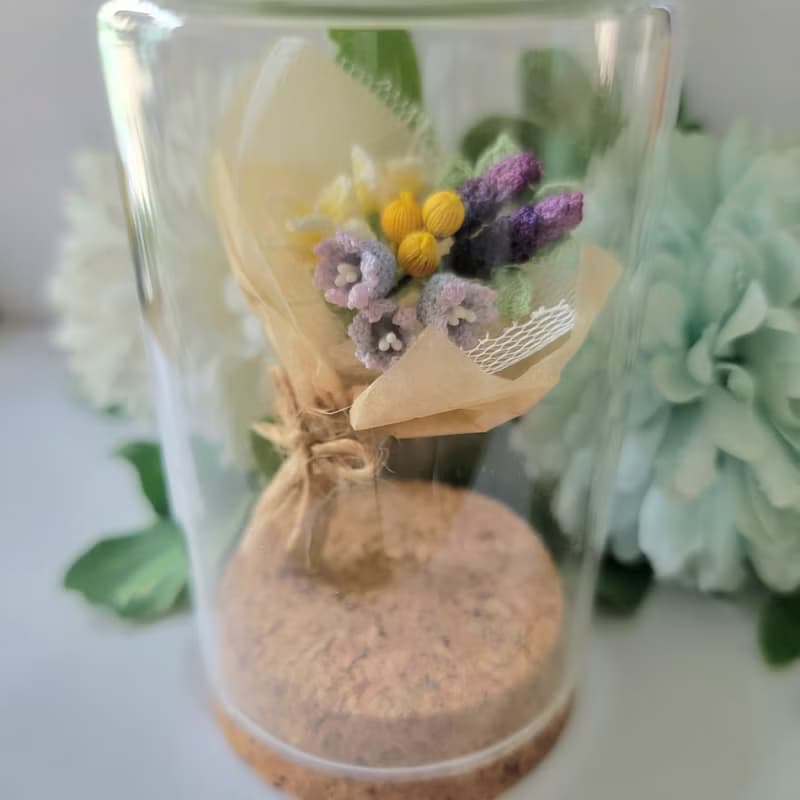 小蒼蘭|藍風鈴|薰衣草 迷你花束 小花束 / 扣針 胸針 心口針 人手