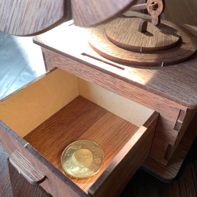 【手作DIY】留聲機 收納盒 組裝 木製擺飾 木質 質感情人節 畢業