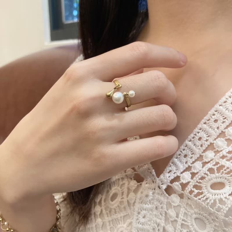 老林雜貨 | 大珠小珠設計戒指