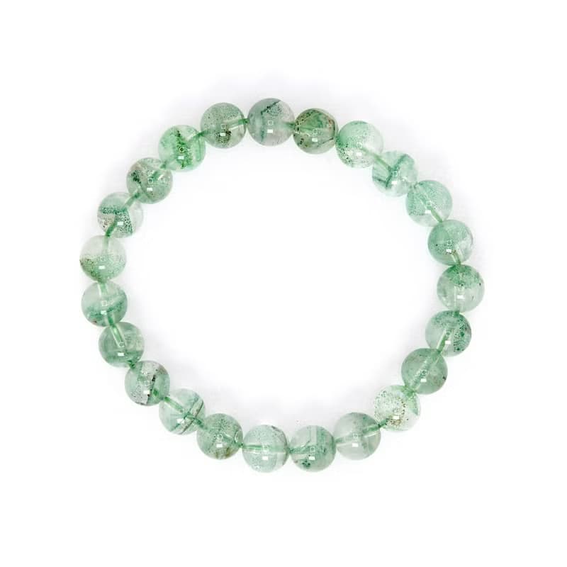 寶麗金珠寶-天然翡翠綠幽靈水晶手珠