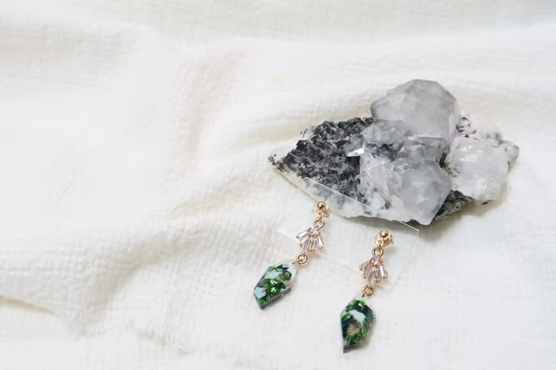 OUD原創.手工飾品.輕奢華麗.水鑽寶石風格.美國14K包金耳環/耳夾