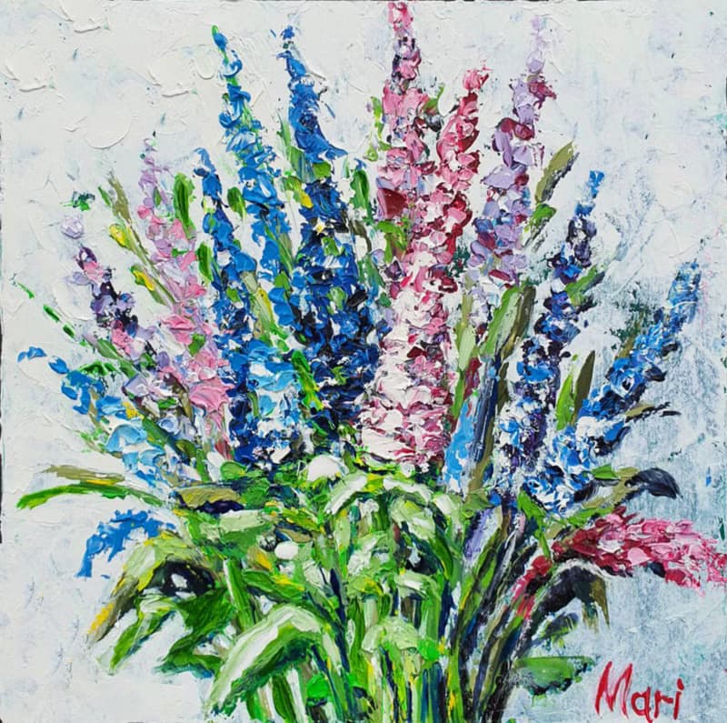 California Poppy Painting Wildflowers Original Art Meadow Wall Art Flowers Art