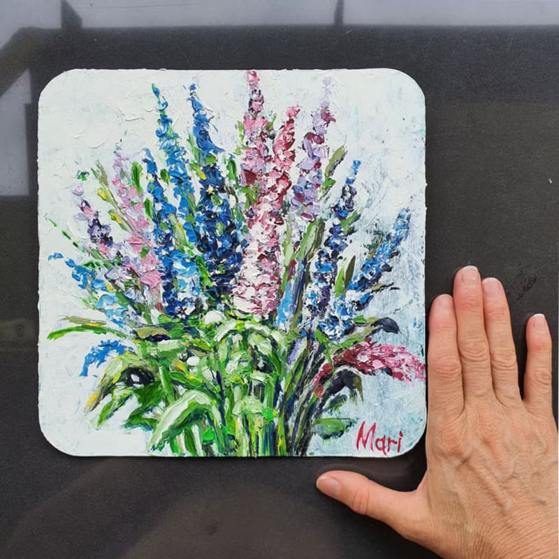 California Poppy Painting Wildflowers Original Art Meadow Wall Art Flowers Art