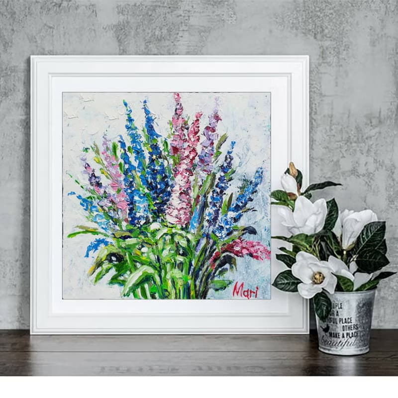 California Poppy Painting Wildflowers Original Art Meadow Wall Art Flowers Art