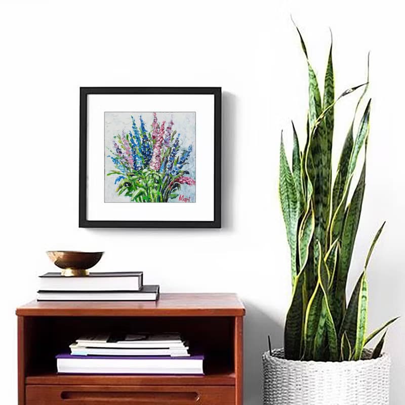 California Poppy Painting Wildflowers Original Art Meadow Wall Art Flowers Art