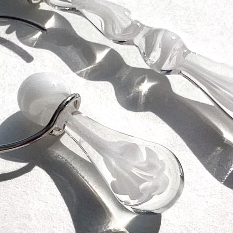 00 snow  / exotic collection /  Earring craft jewelry