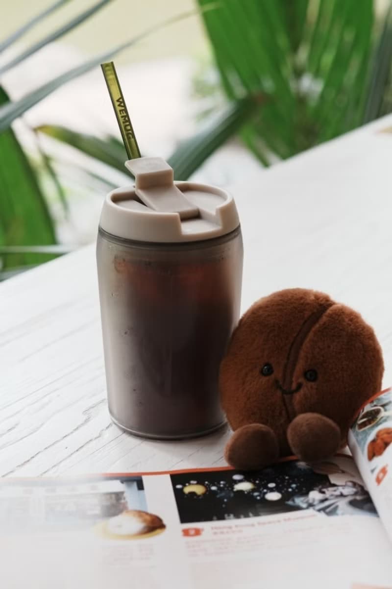 聖誕禮物 Coffee Jazz 350ml 雙層咖啡隨行杯 吸管杯環保杯保溫