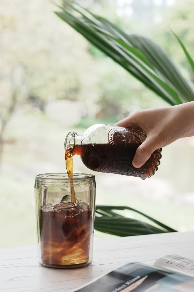 聖誕禮物 Coffee Jazz 350ml 雙層咖啡隨行杯 吸管杯環保杯保溫