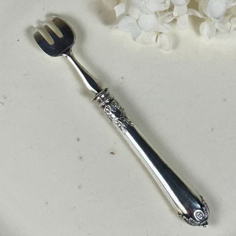 50564-絕美法國古董950純銀叉