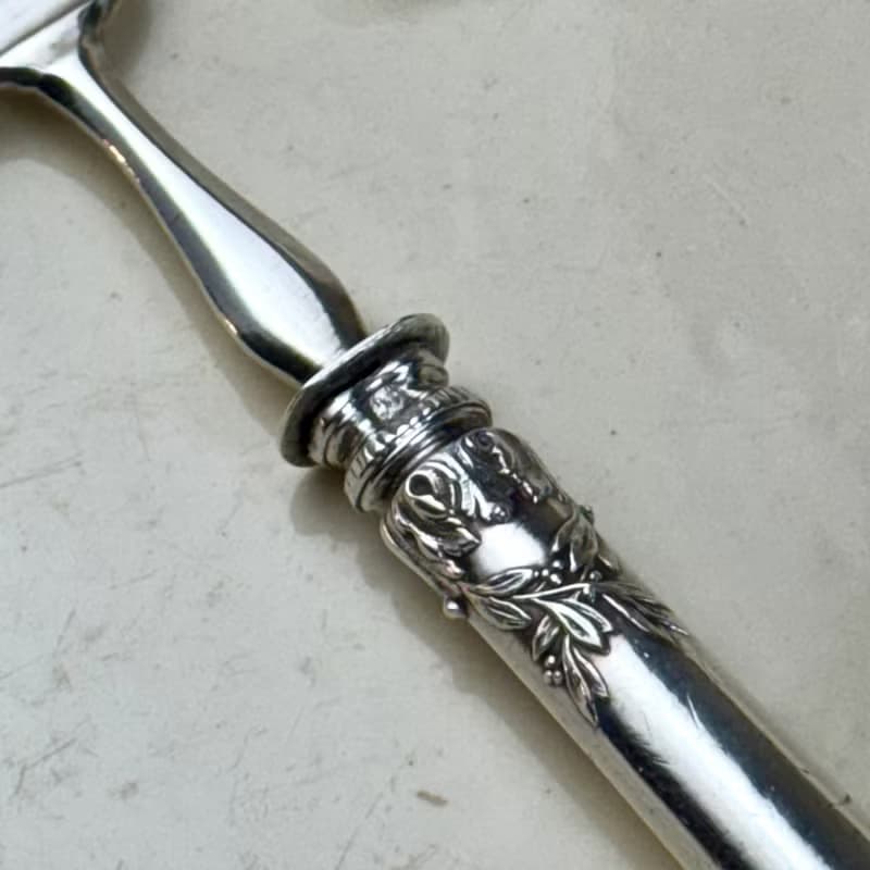 50564-絕美法國古董950純銀叉