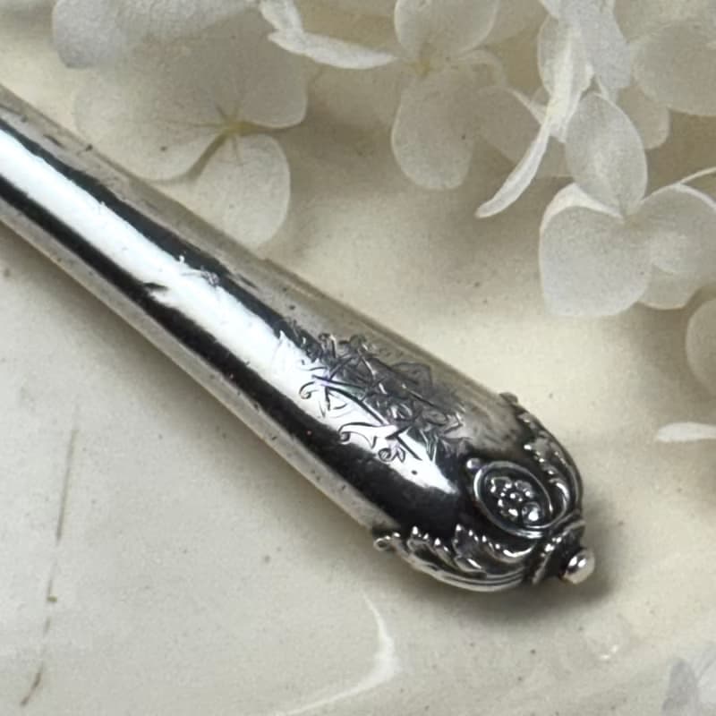 50564-絕美法國古董950純銀叉