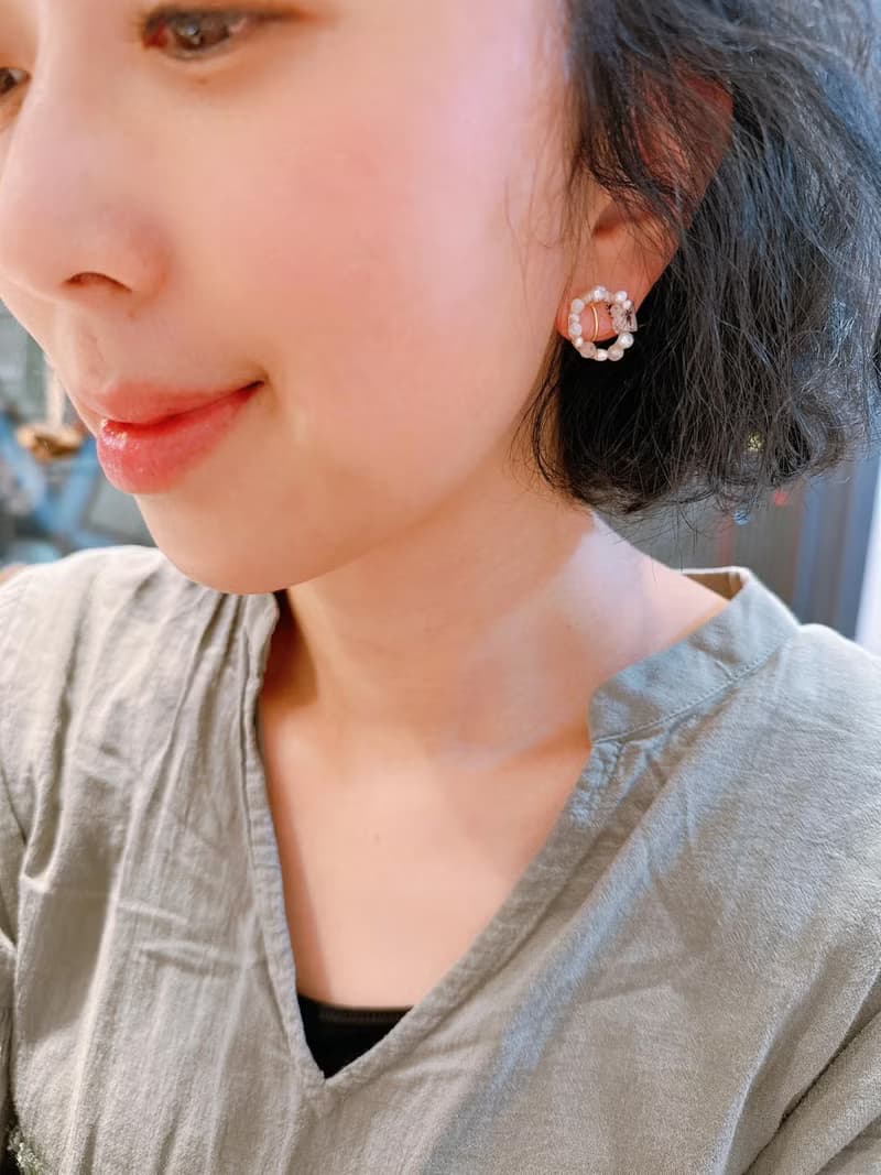 小蝴蝶珍珠貼耳款