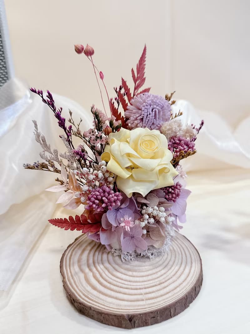【蕓椛閣花藝手作】送禮 水晶花 名片單座