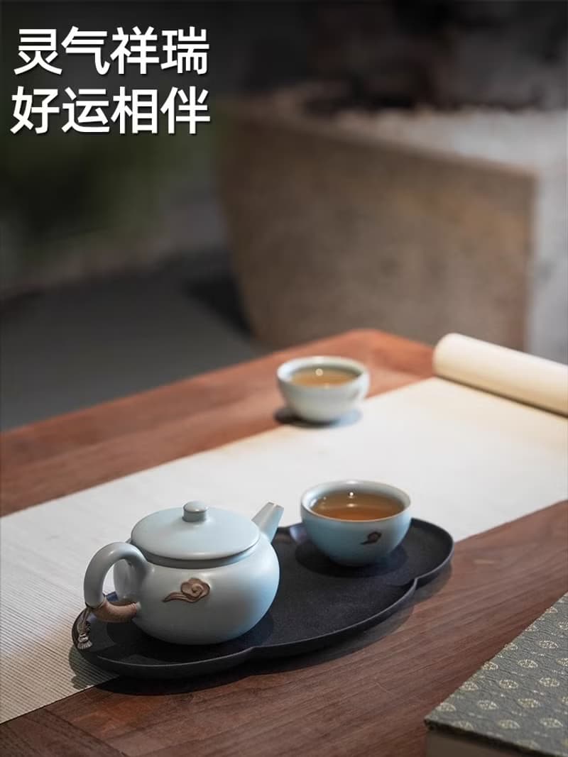 萬仟堂功夫茶具套裝女士精緻茶具一人泡茶具套裝家用輕奢高檔雲起