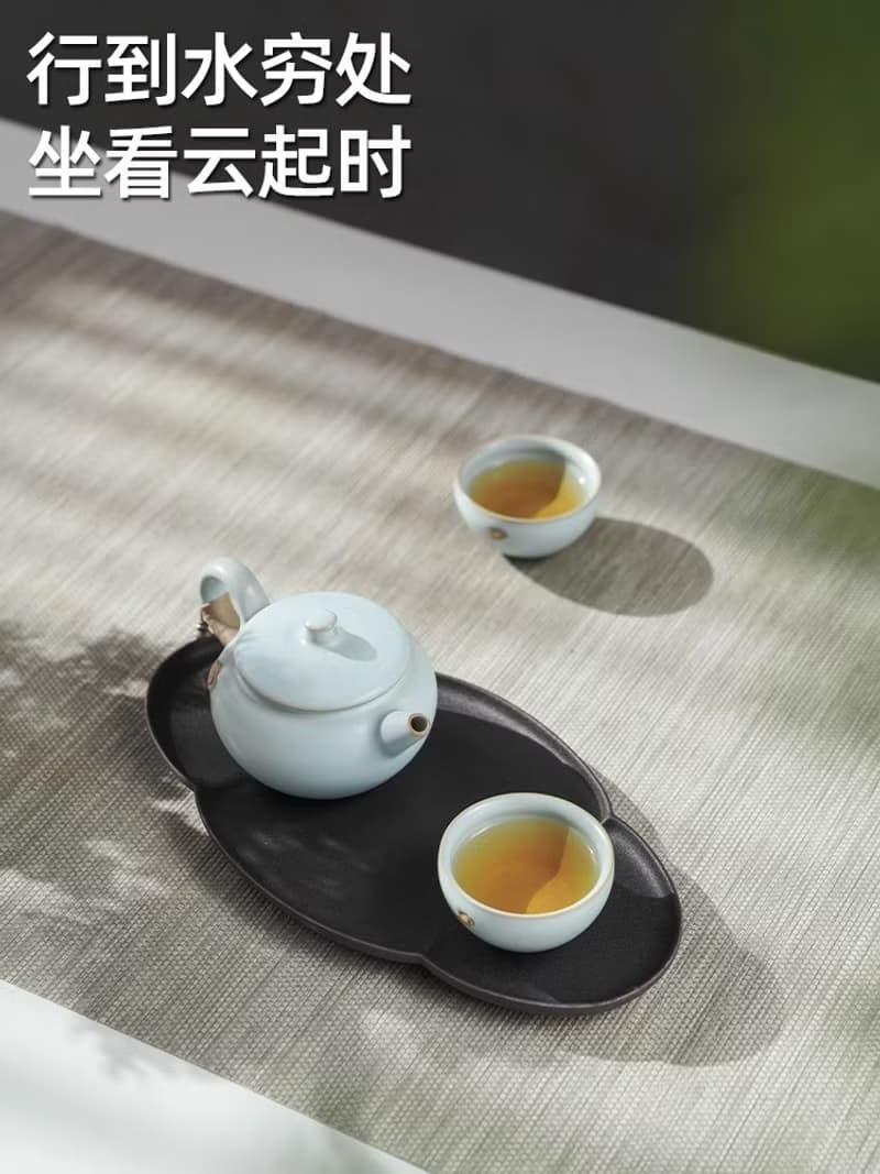 萬仟堂功夫茶具套裝女士精緻茶具一人泡茶具套裝家用輕奢高檔雲起