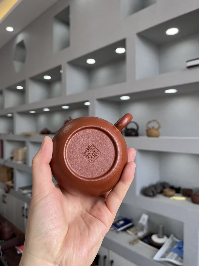文旦 全手工 220cc 原矿30目粗砂朱泥 正宗润泽 双层盖 微刻心宜
